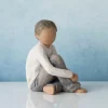 Willow Tree Children | Caring Child (Darker Skin Tone And Hair Color)