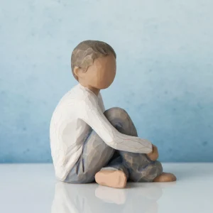 Willow Tree Children | Caring Child (Darker Skin Tone And Hair Color)