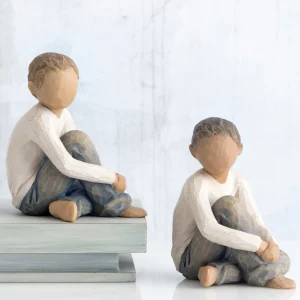 Willow Tree Children | Caring Child (Darker Skin Tone And Hair Color)