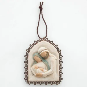Willow Tree Christmas | Holy Family Metal-Edged Ornament