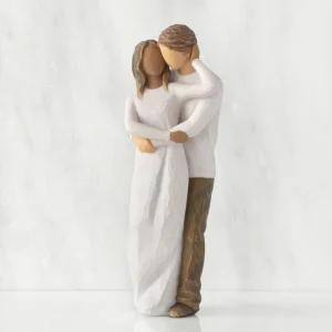 Willow Tree Couples | Together (Woman: Darker Skin, Man: Lighter Skin)