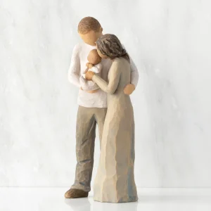 Willow Tree Adult & Child | We Are Three (Woman: Darker Skin, Man: Lighter Skin)